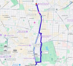 Paseo de la Castellana, Recoletos y Paseo del Prado