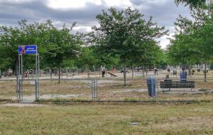 Área canina en Parque Juan Carlos I